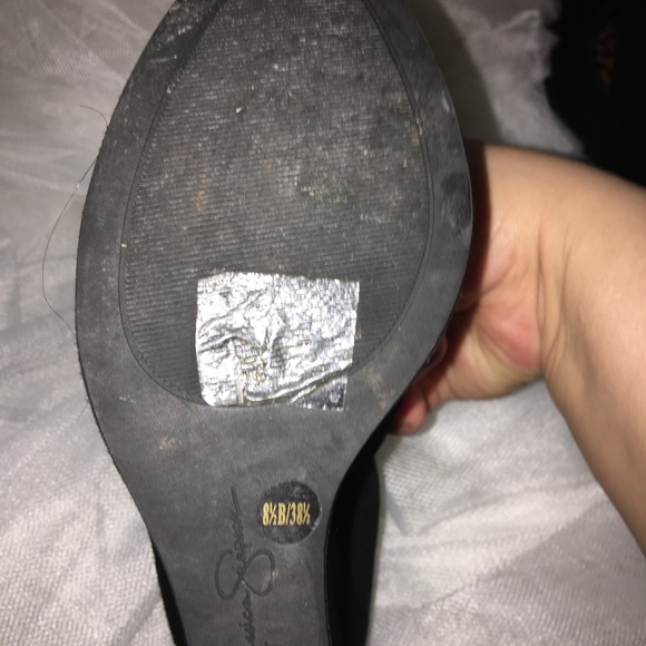 Jessica Simpson caged wedge platform heels - Picture 5 of 5